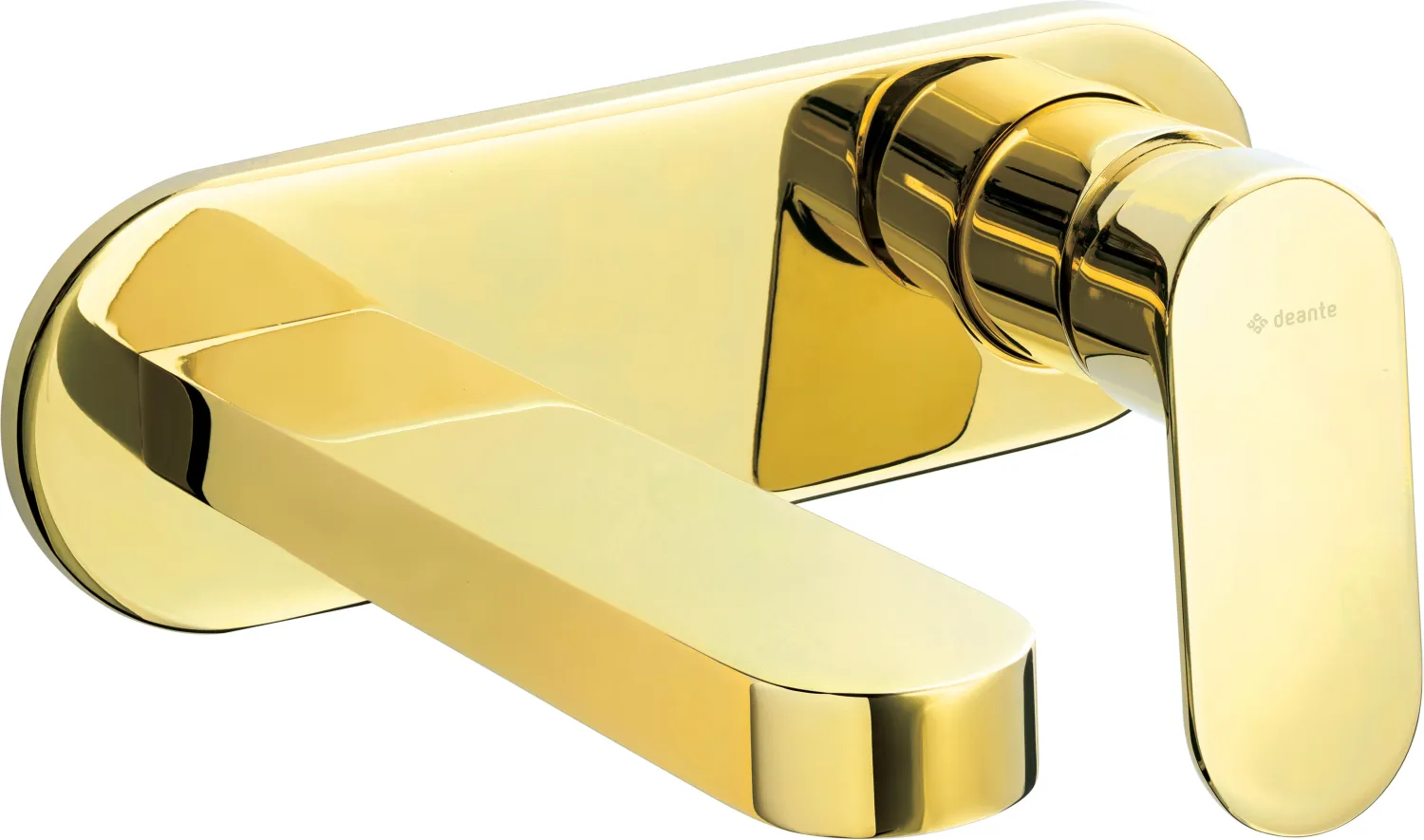 Mitigeur de lavabo encastré Deante Alpinia 153 mm sans bonde en doré poli