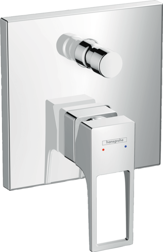 Set de finition pour mitigeur de bain / douche encastré Hansgrohe Metropol avec poignée étrier