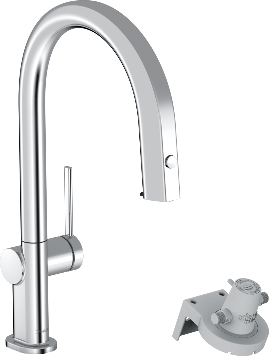 Mitigeur de cuisine Hansgrohe Aqittura M91 210, avec douchette extractible 1 jet