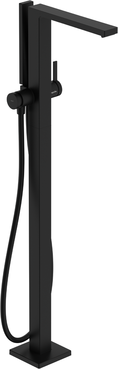 Mitigeur de bain / douche Hansgrohe Tecturis E pour montage au sol en noir mat