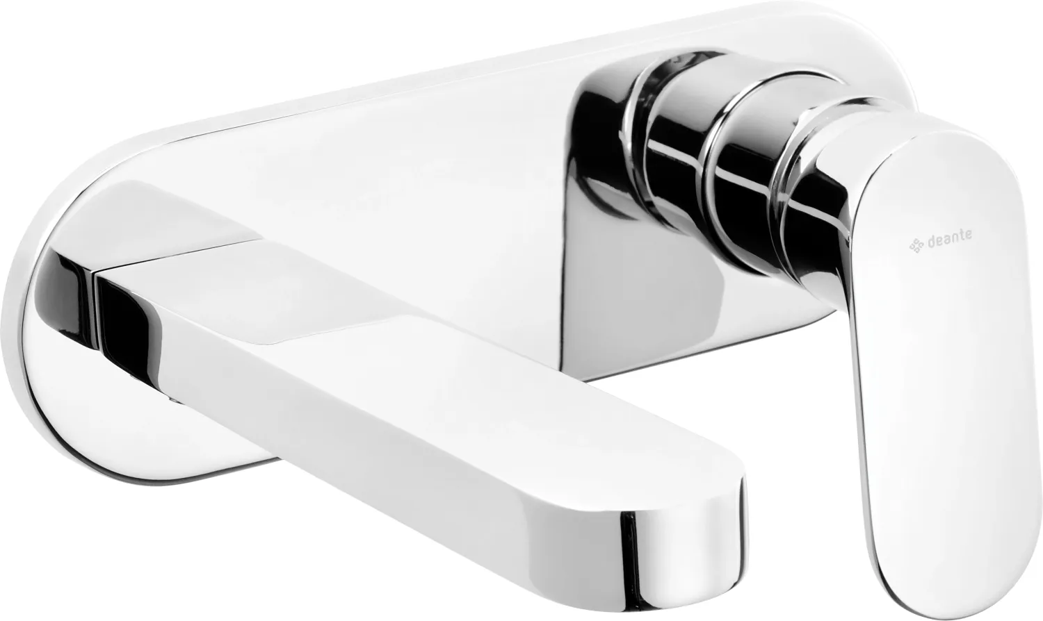Mitigeur de lavabo encastré Deante Alpinia 153 mm sans bonde en chromé