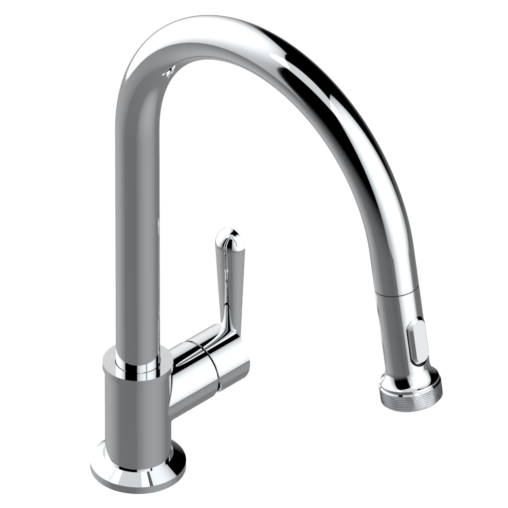 Mitigeur de cuisine THG 189 insert métal avec douchette extractible