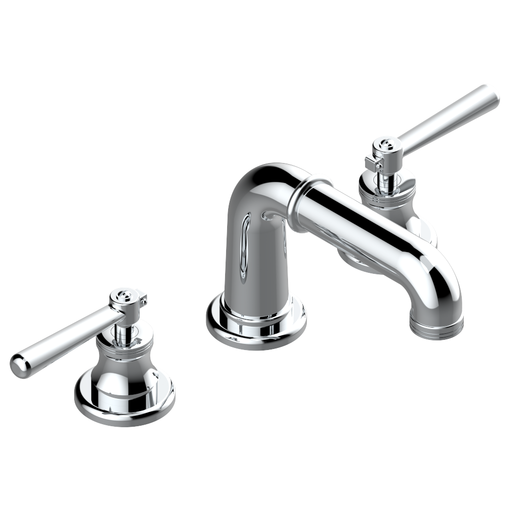 Mélangeur de lavabo 3 trous THG avec vidage pour serrage marbre - Collection &quot;Beaubourg&quot;