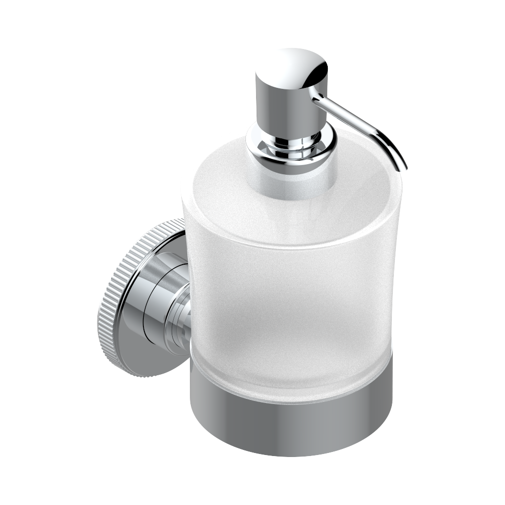 Distributeur de savon liquide THG - Collection &quot;Hirondelles tamponnées platine&quot;