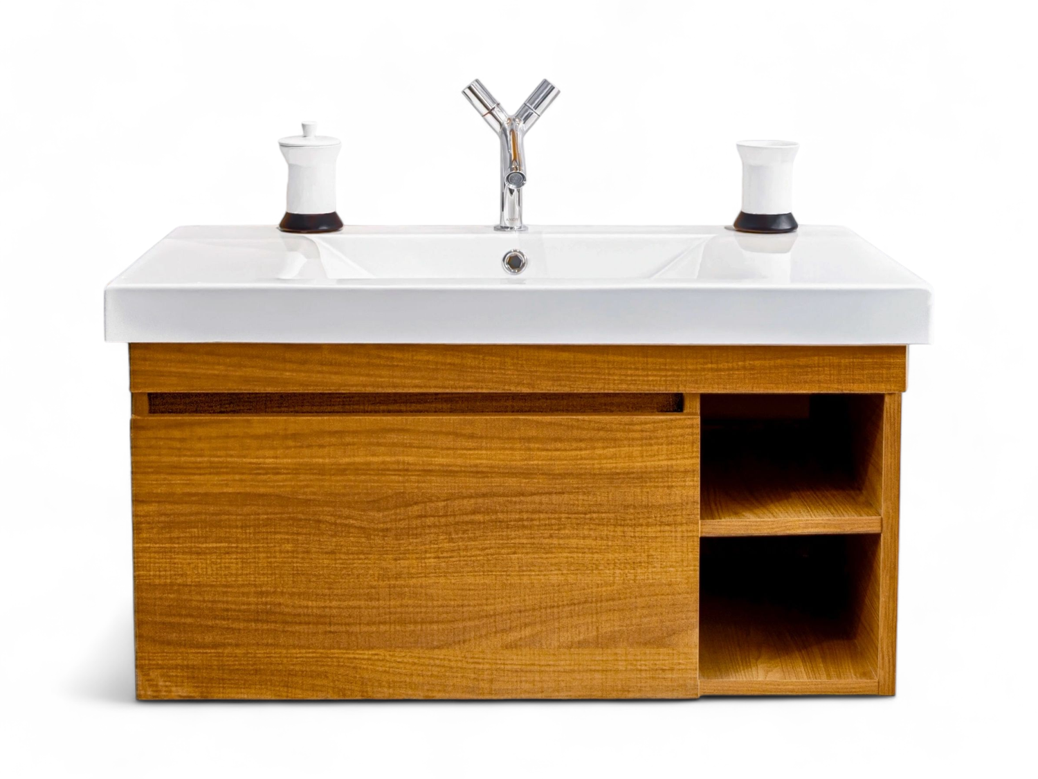 ​Plan-vasque Spazio 90 cm avec meuble de salle de bains à un tiroir