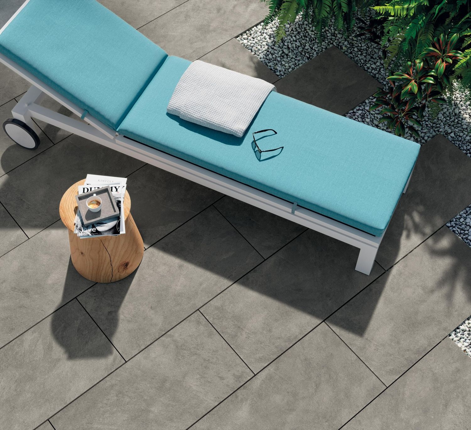 Grès cérame Impact Ash mat 60 x 120 cm - Atlas Concorde Solution