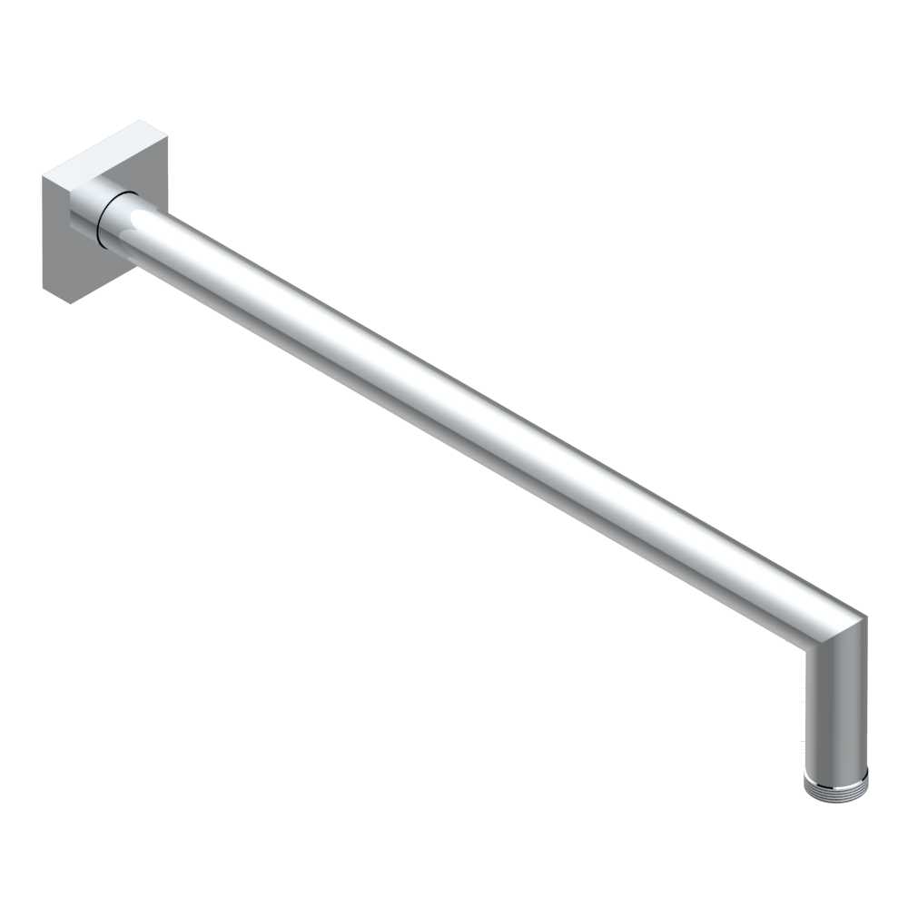 Bras de douche THG 350 mm coudé à 90° avec rosace carrée