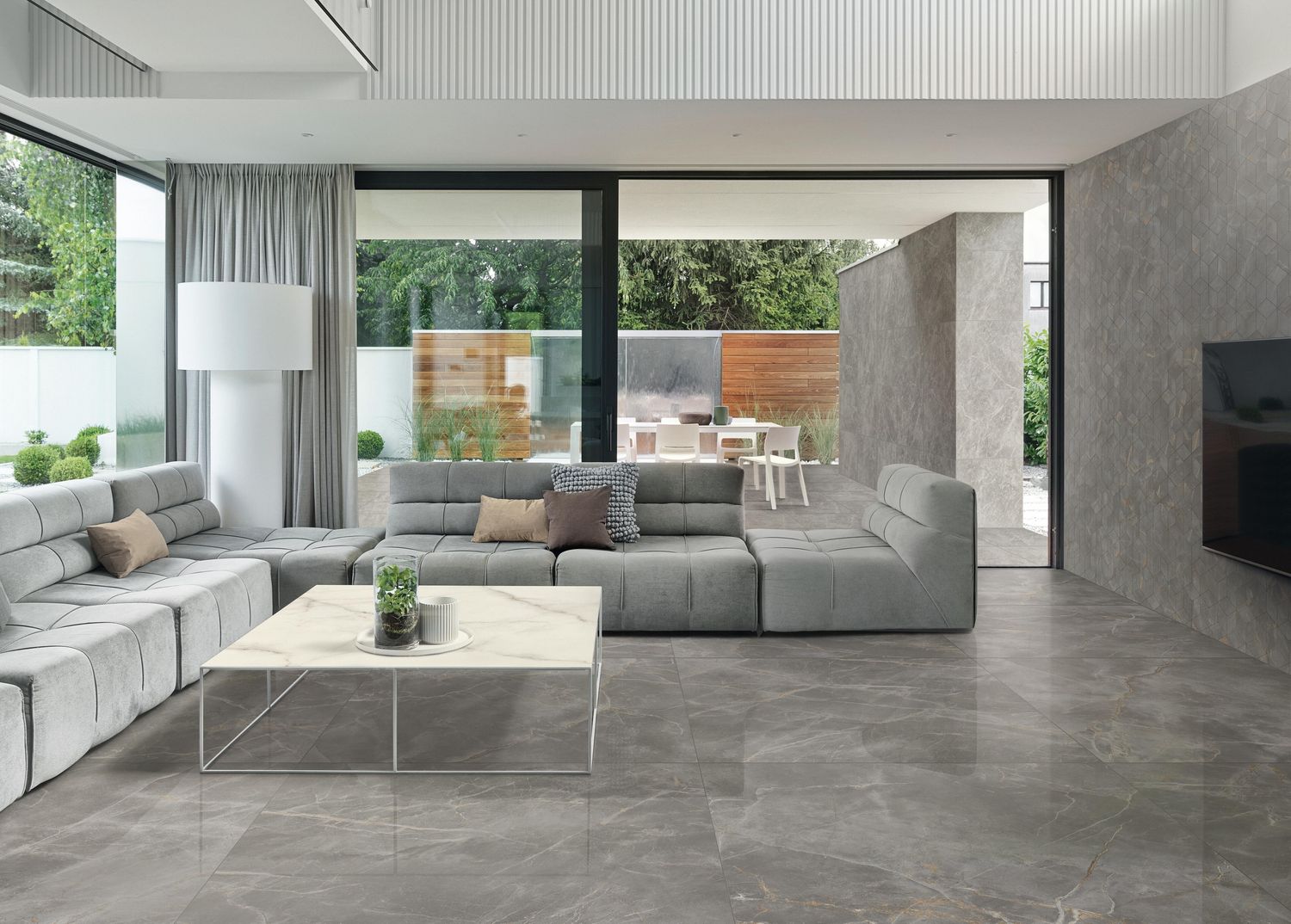 Grès cérame Marvel X Fior di Bosco Hammered mat 60 x 120 cm - Atlas Concorde