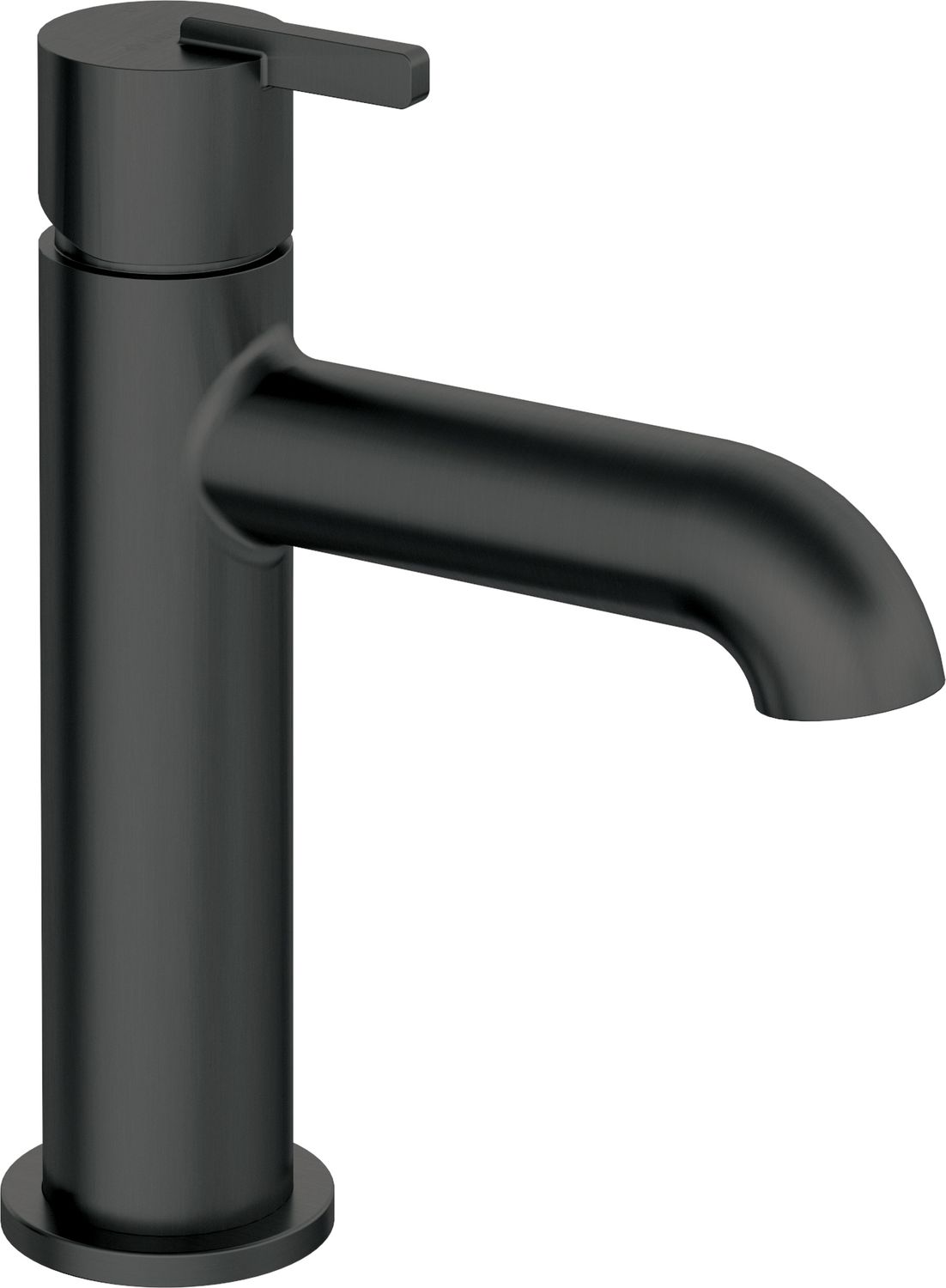 Mitigeur de lavabo Deante Silia 110 sans bonde en noir mat