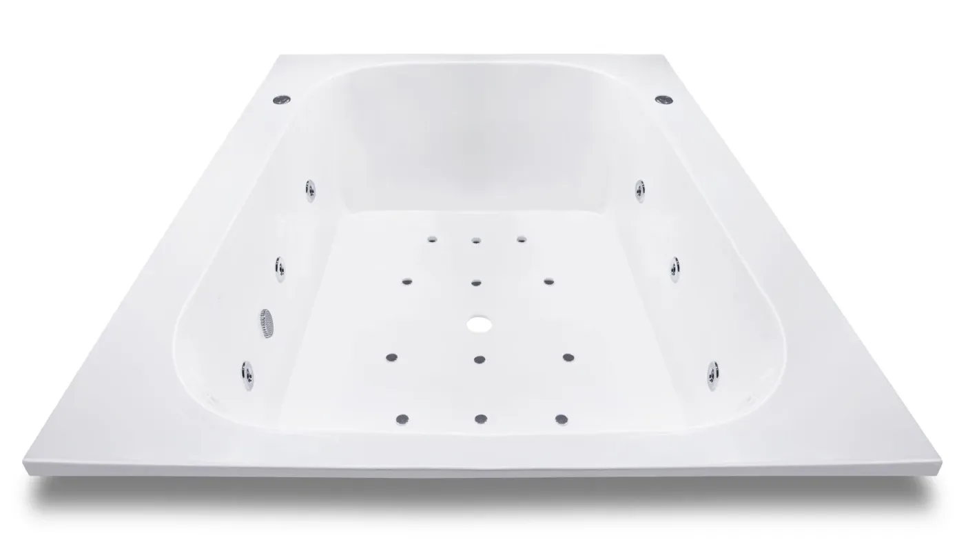 Baignoire Bora Bora hydromassage mixte 160 x 130 cm