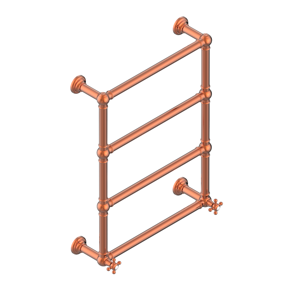 Radiateur sèche-serviettes à 4 barres Collection Charleston THG Paris en PVD blush