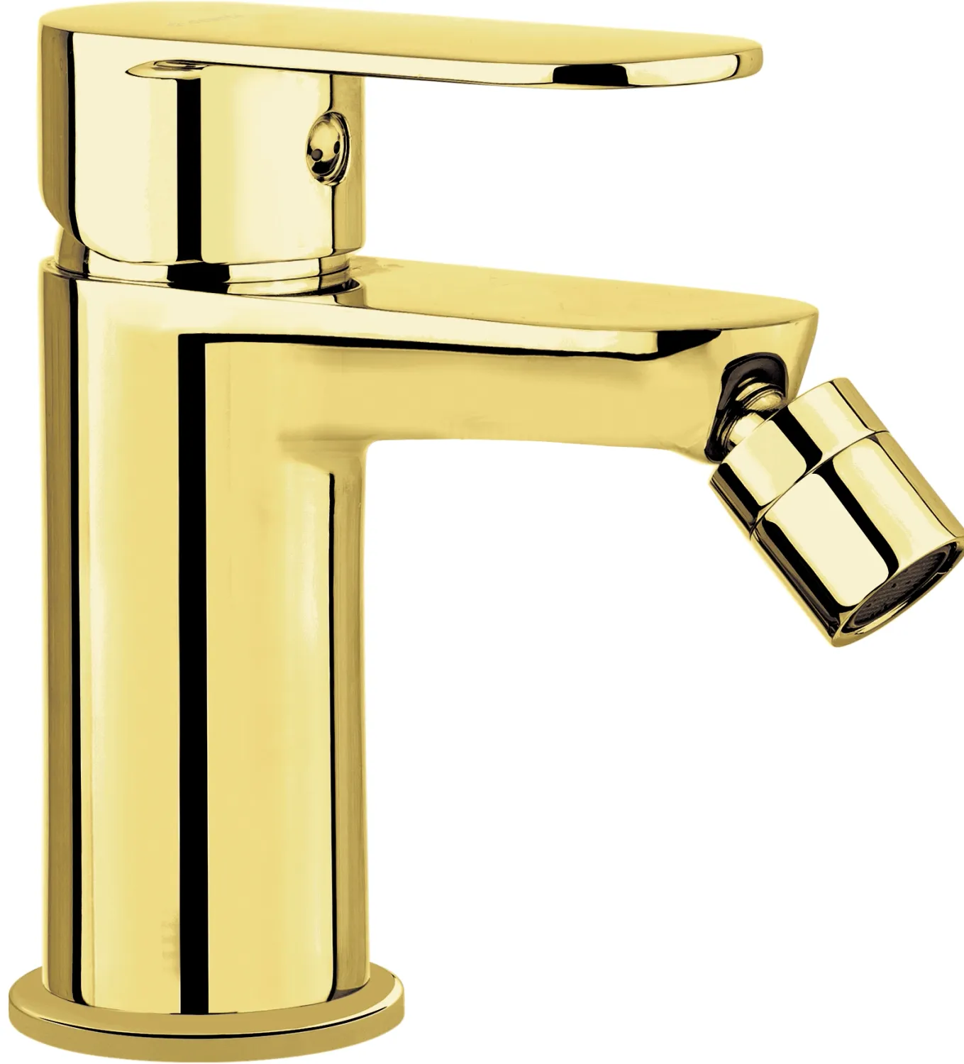 Mitigeur de bidet Deante Alpinia sans bonde en doré poli