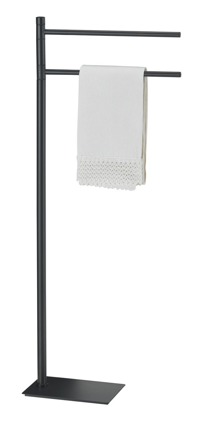 Porte-serviettes sur pied Trilly noir mat