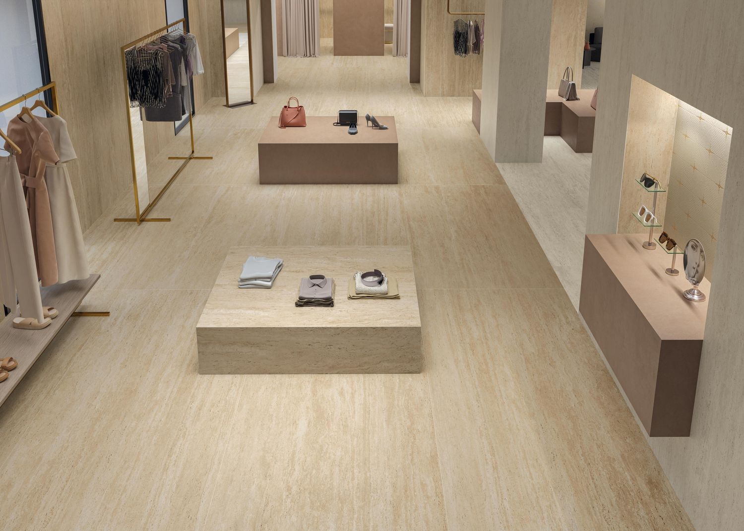 Grès cérame Marvel Travertine Sand Vein mat 60 x 120 cm - Atlas Concorde