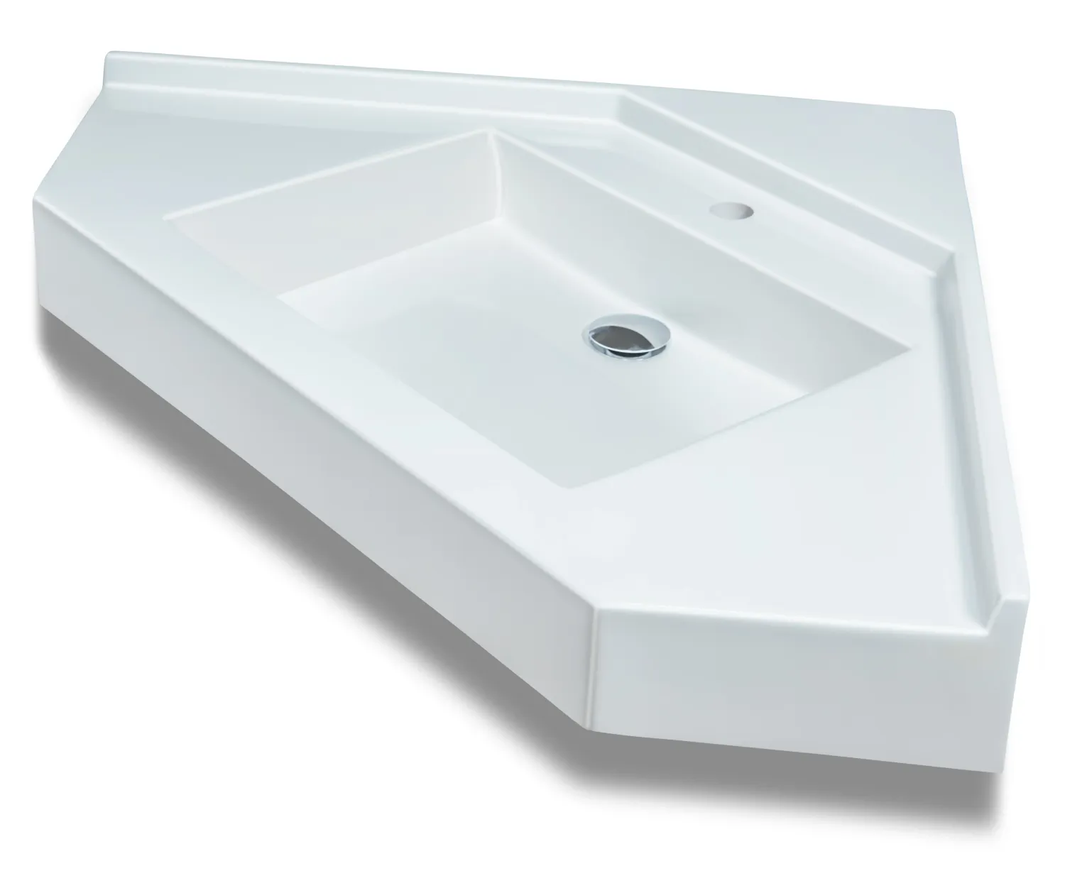 Plan-vasque d&#39;angle Vita 75 cm