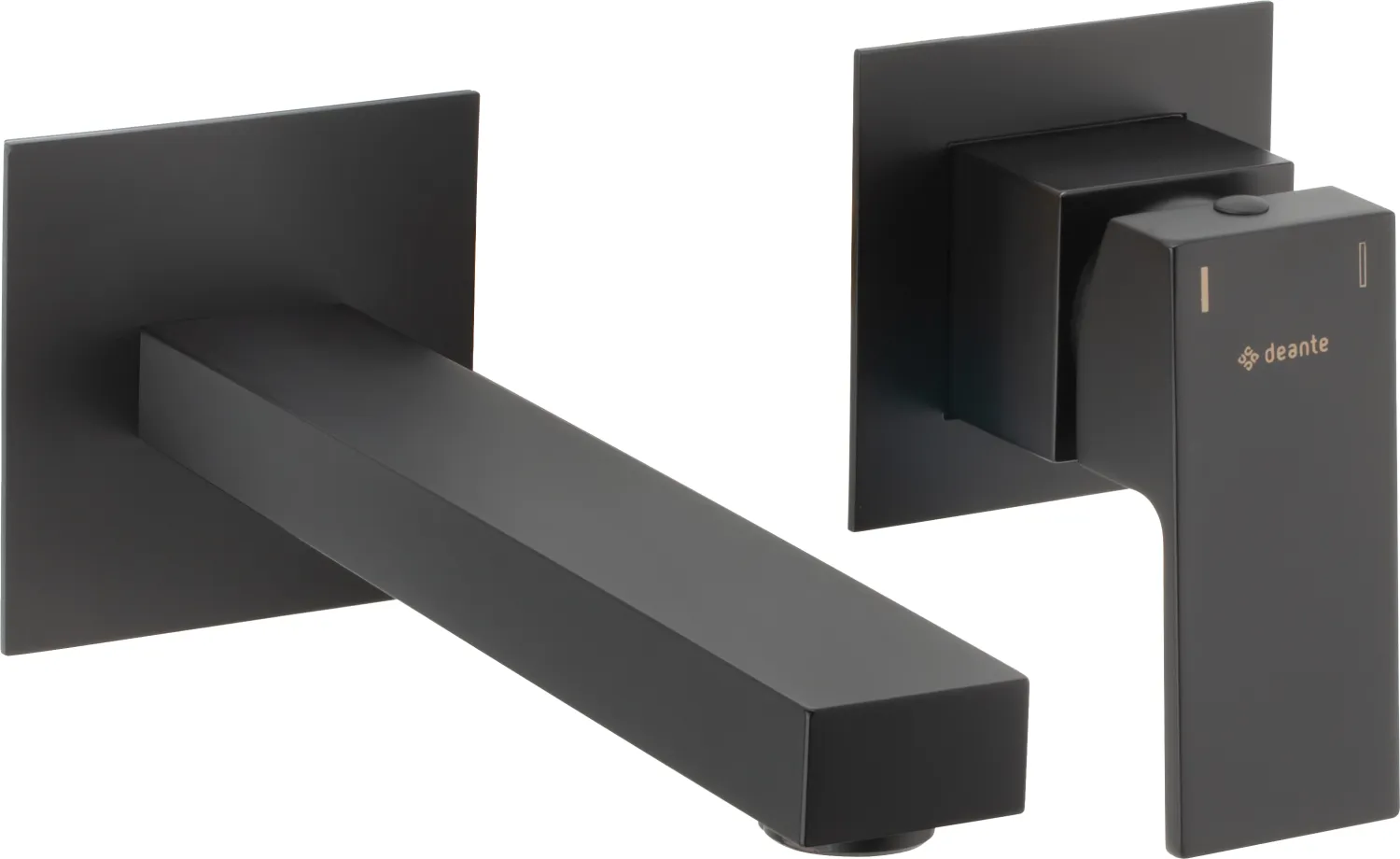 Mitigeur de lavabo encastré Deante Anemon 184 mm sans bonde en noir mat