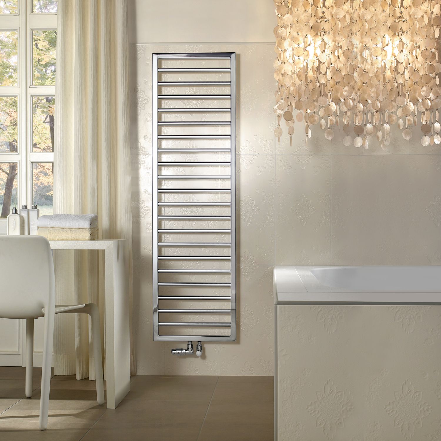 Radiateur sèche-serviettes Zehnder (Acova) Subway 150 x 45 cm - Chromé