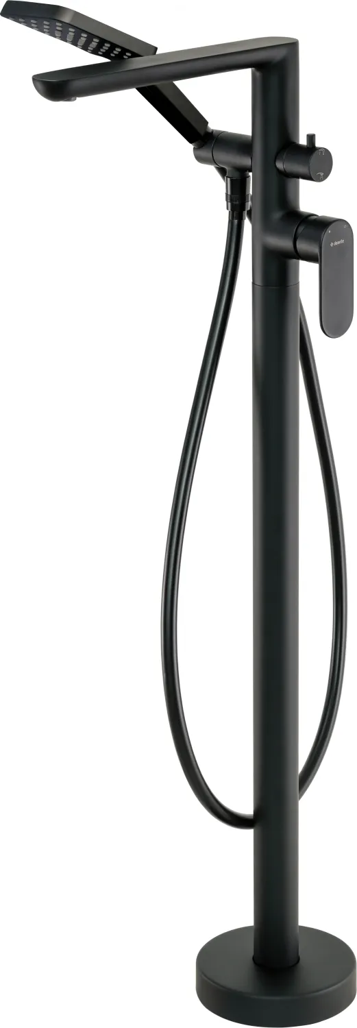 Mitigeur de bain / douche Deante Alpinia pour montage au sol en noir mat