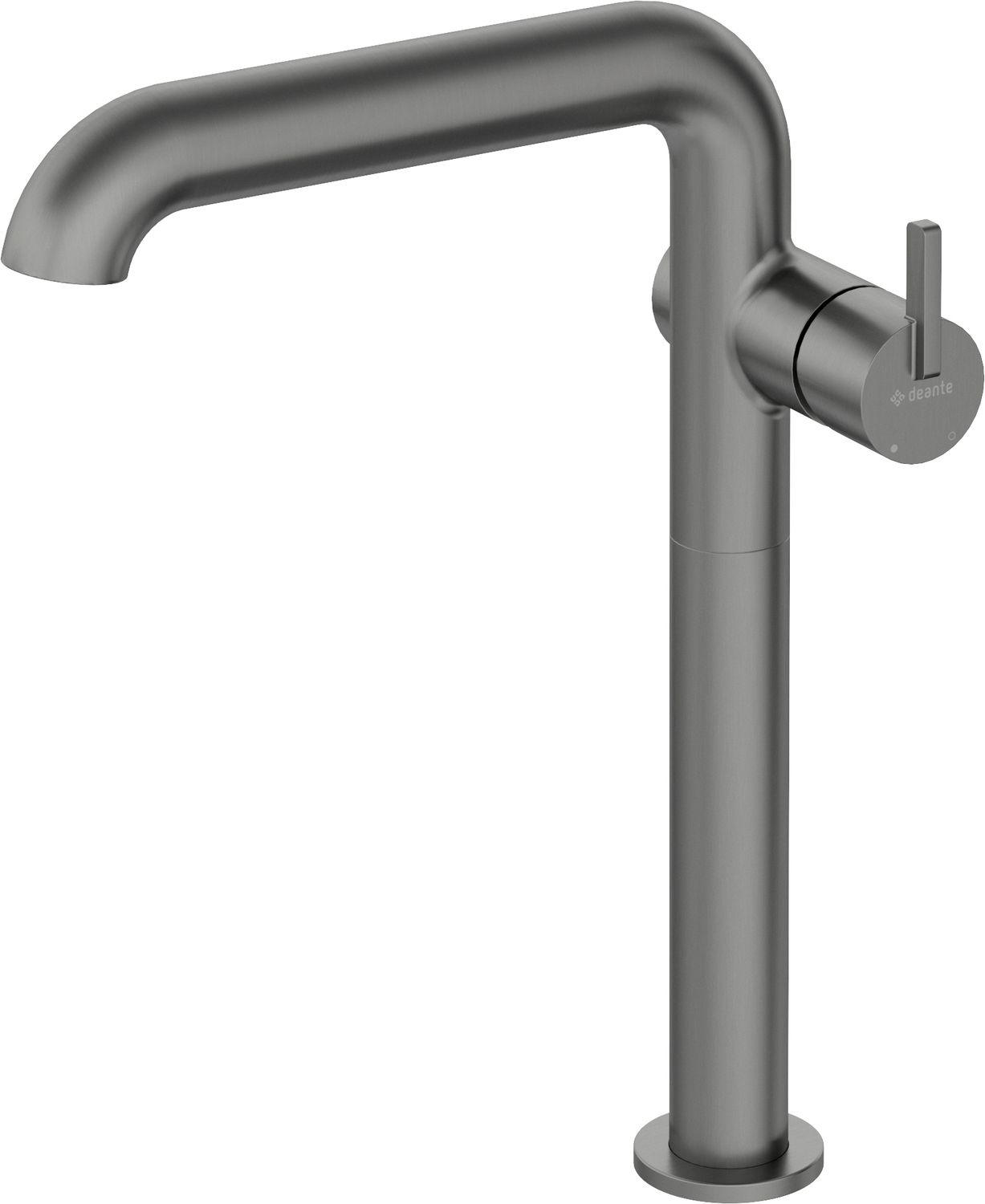 Mitigeur de lavabo rehaussé Deante Silia 265 sans bonde en titane