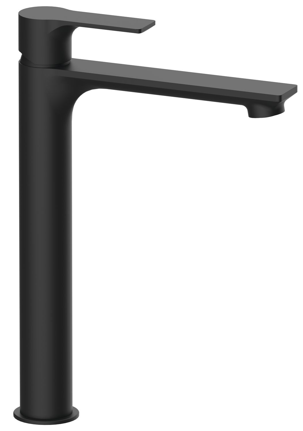 Mitigeur de lavabo Remer Energy 240 avec vidage clic-clac en laiton noir mat