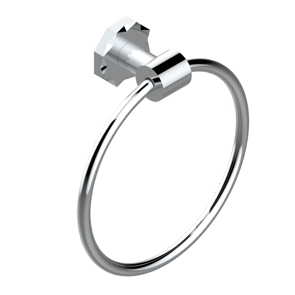 Anneau porte-serviette THG - Collection &quot;Nihal métal lisse&quot;