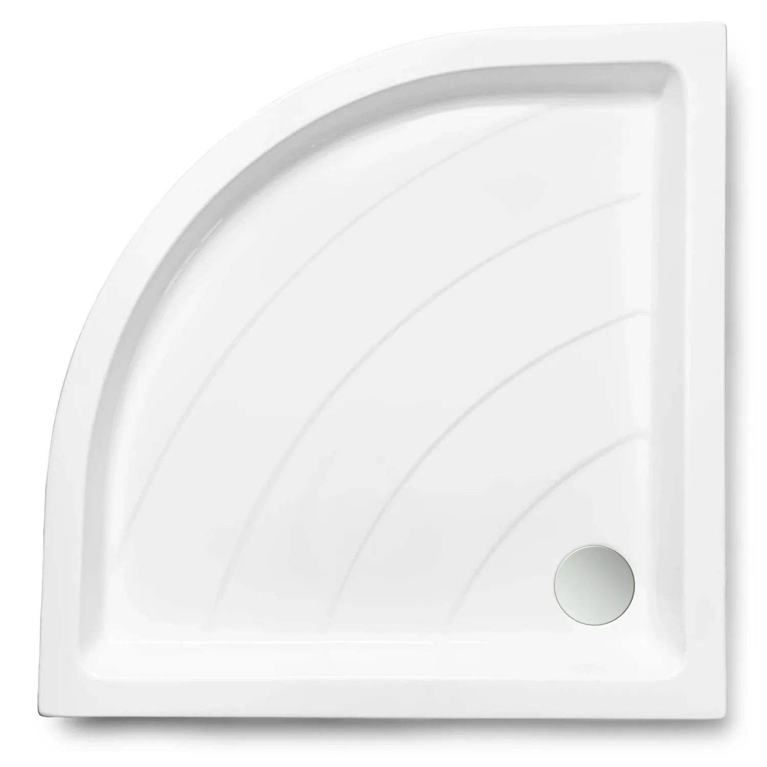 Receveur d&#39;angle Bermudes  80 x 80 cm ou 90 x 90 cm sans vidage