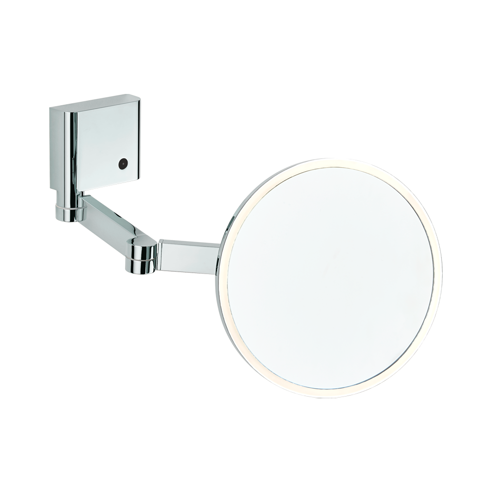 Miroir agrandissant THG rond extensible avec éclairage LED - Collection &quot;Yoko Delta&quot;