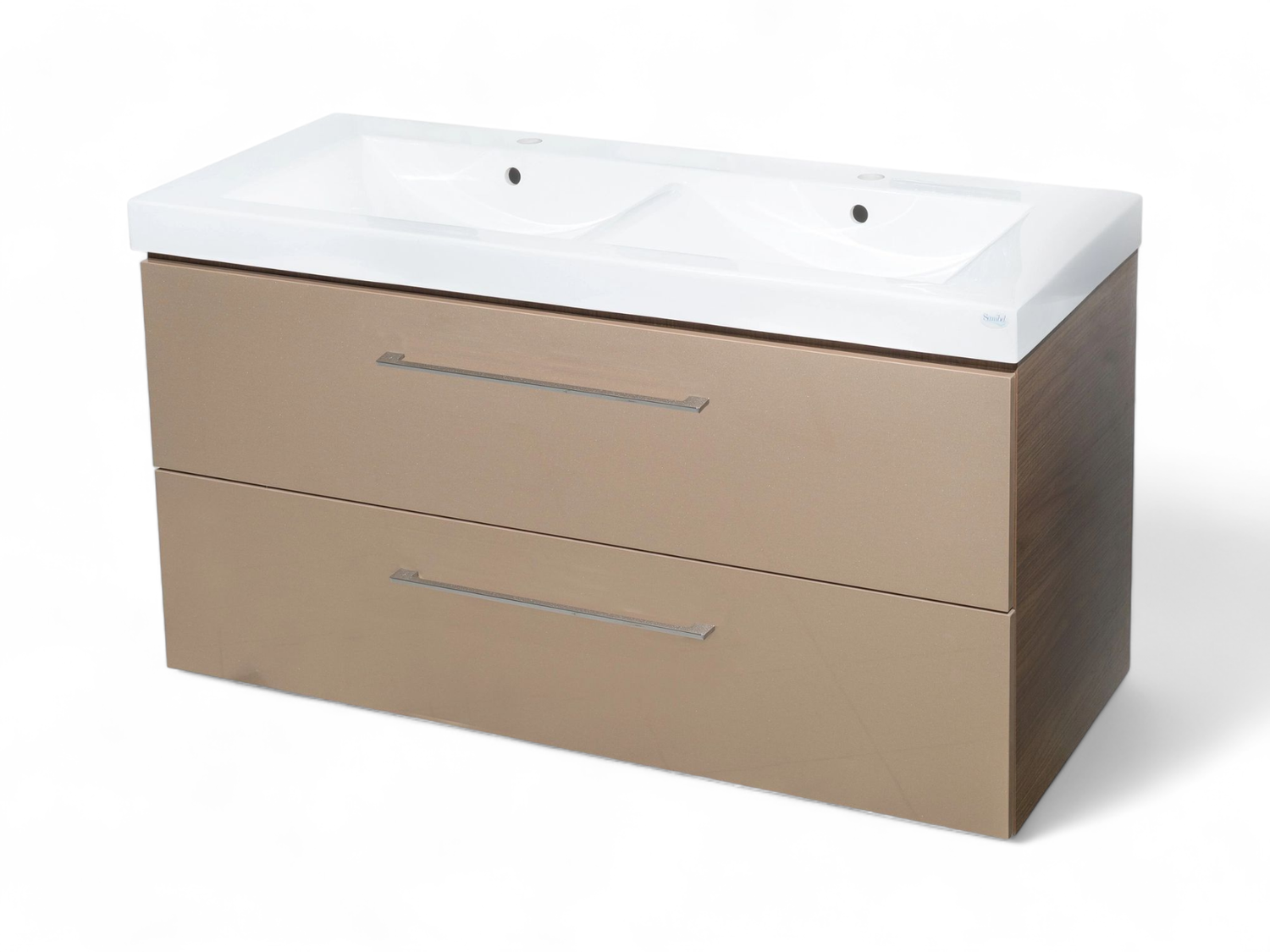 Meuble de salle de bains Spazio 120 cm à deux tiroirs