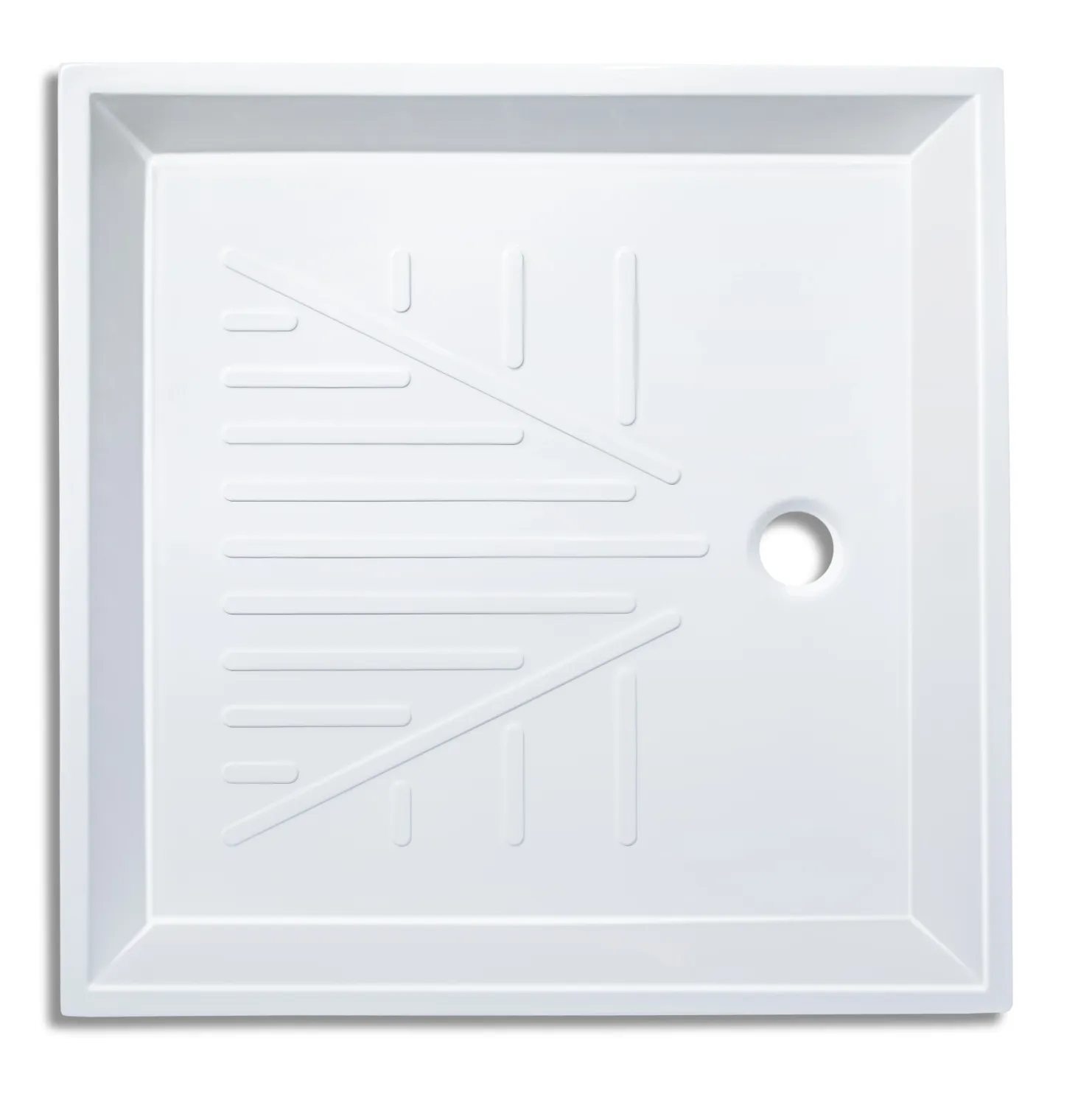 Receveur Fidji 70 x 70 cm ou 80 x 80 cm sans vidage
