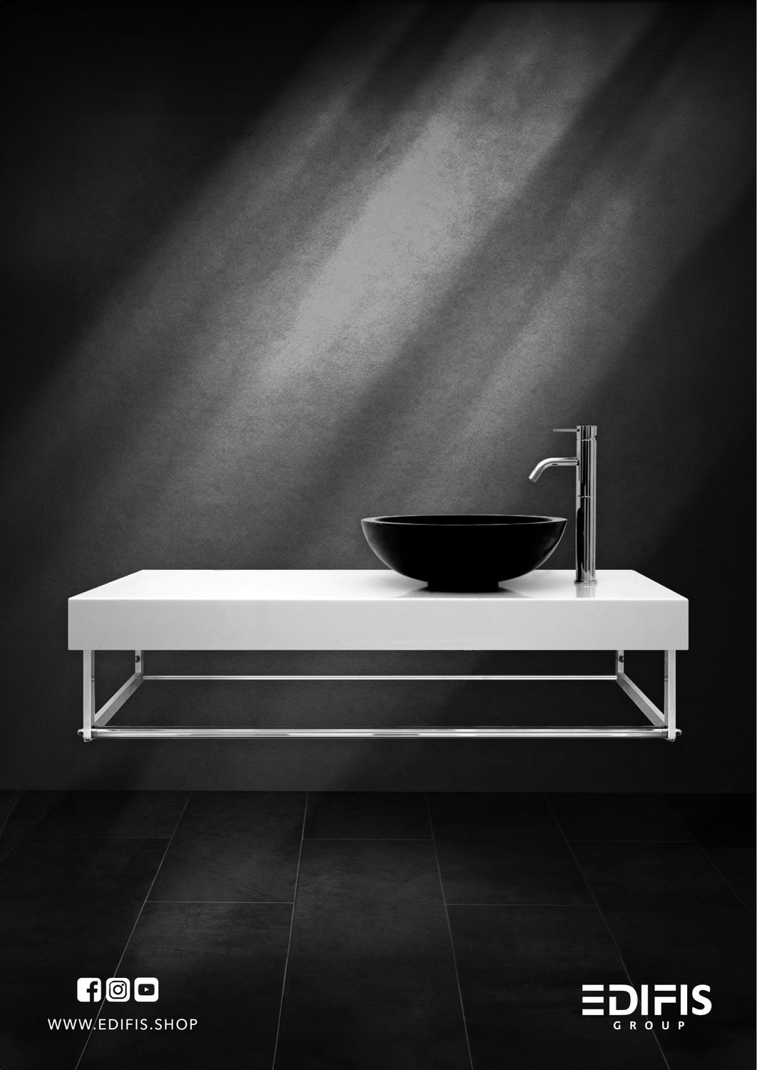 Plan Stone 120 cm en blanc