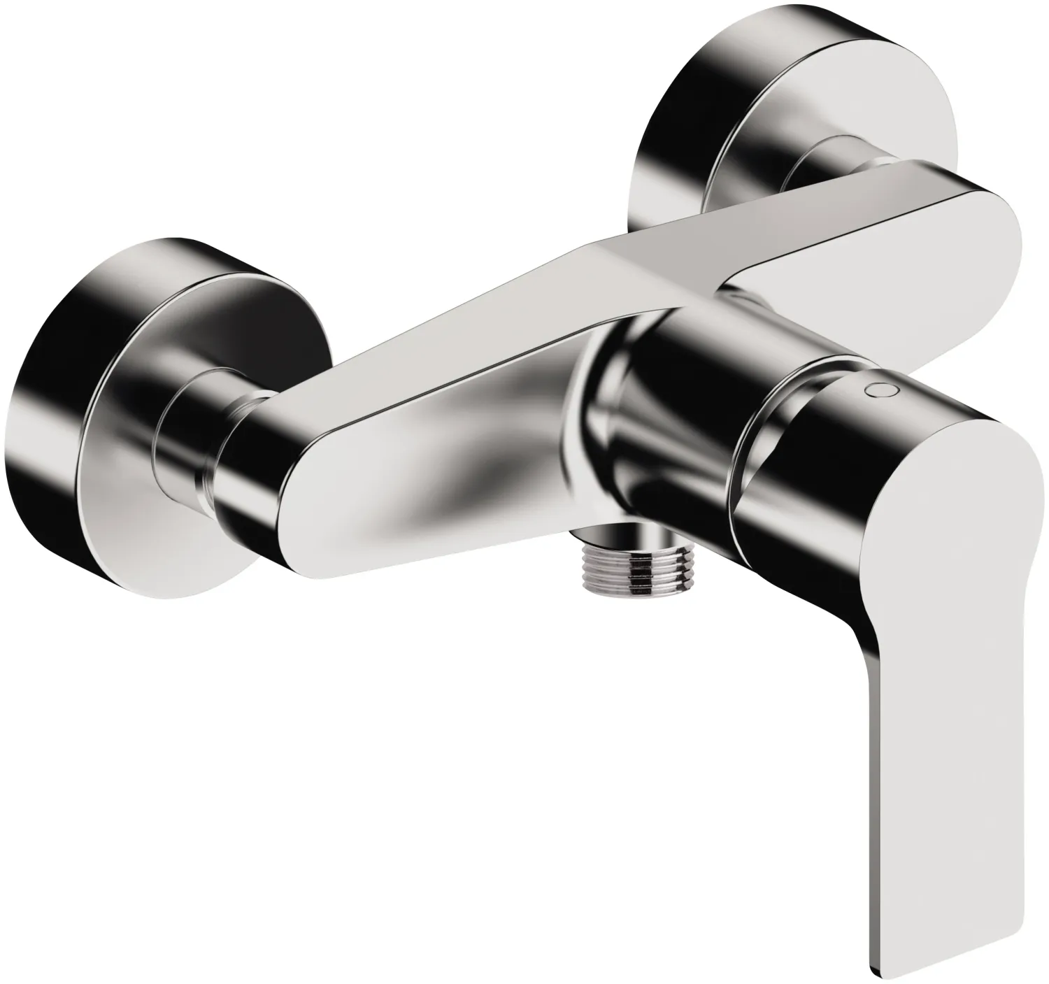 Mitigeur de douche avec levier frontal Remer Energy en laiton chromé