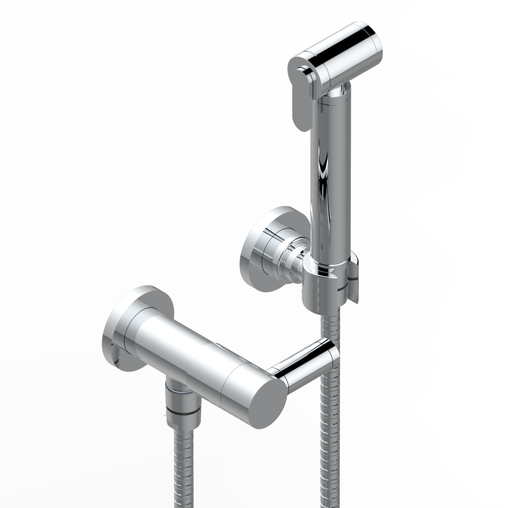 Ensemble hygiénique de WC THG avec robinet d&#39;arrêt - Collection &quot;Anoa&quot;