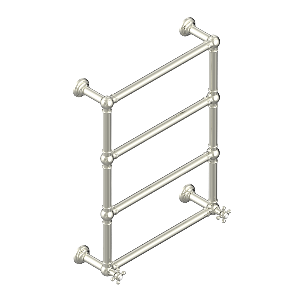 Radiateur sèche-serviettes à 4 barres Collection Charleston THG Paris en PVD nickel