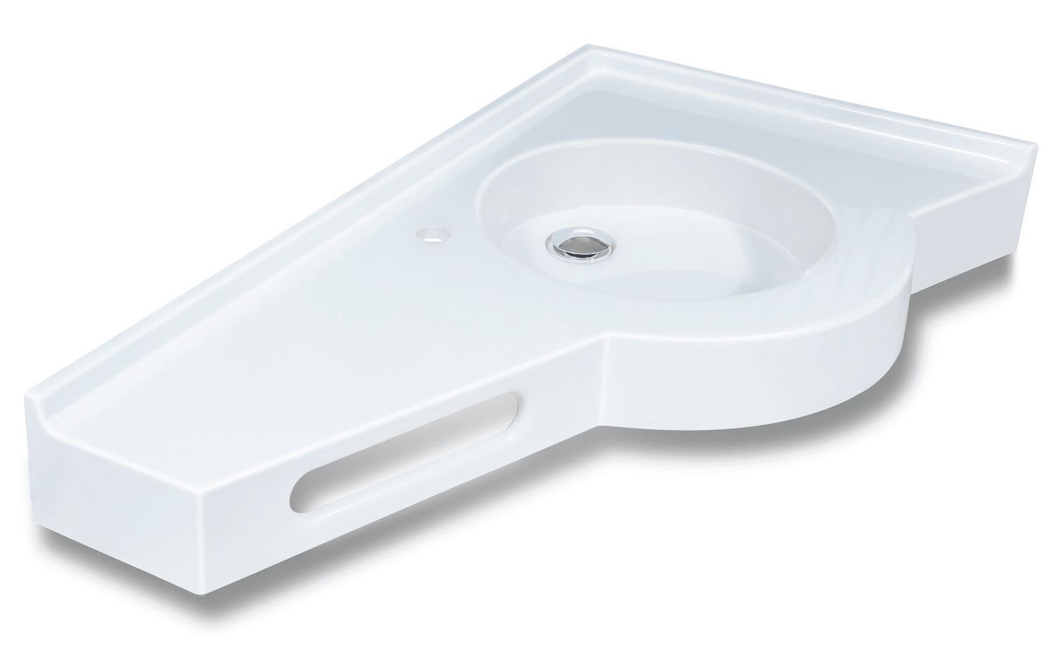 Plan-vasque Helios droite 100 cm