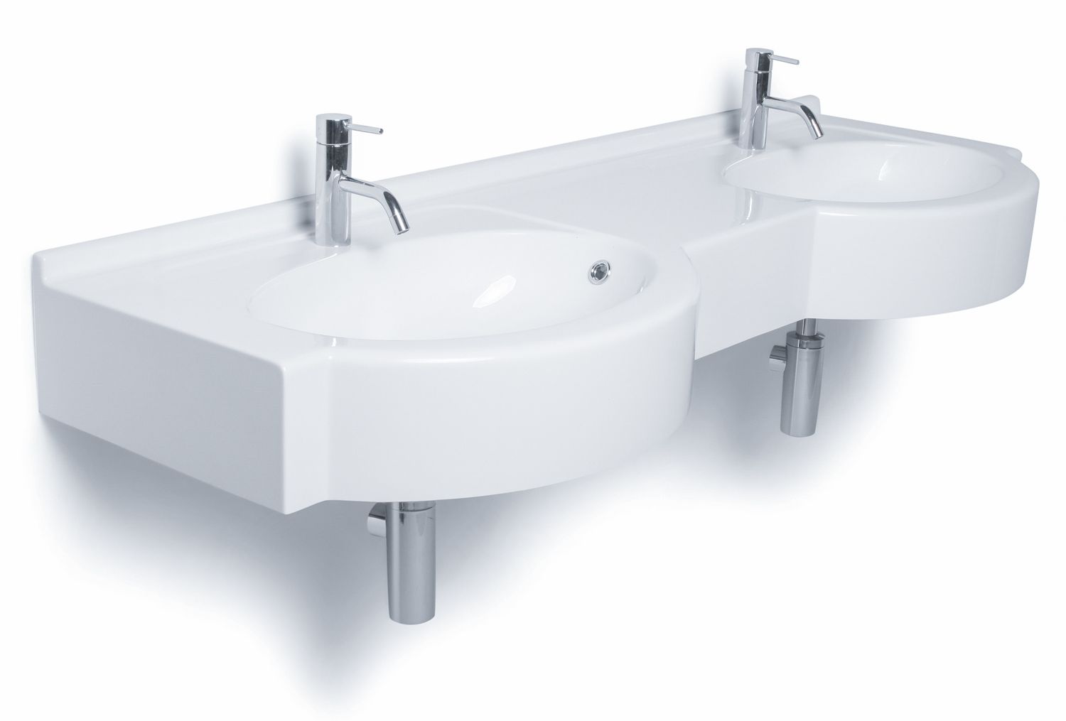 Plan-vasque double Riviera 140 ou 160 cm