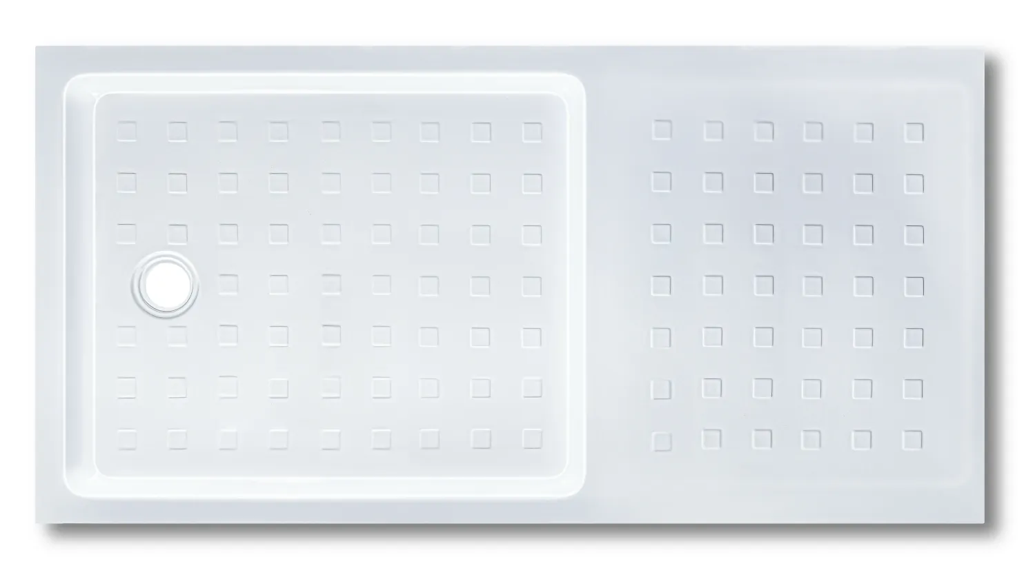 Receveur Duetto 160 x 80 cm sans vidage