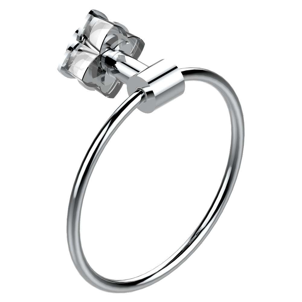 Anneau porte-serviette THG - Collection &quot;Pétale de Cristal Clair&quot;