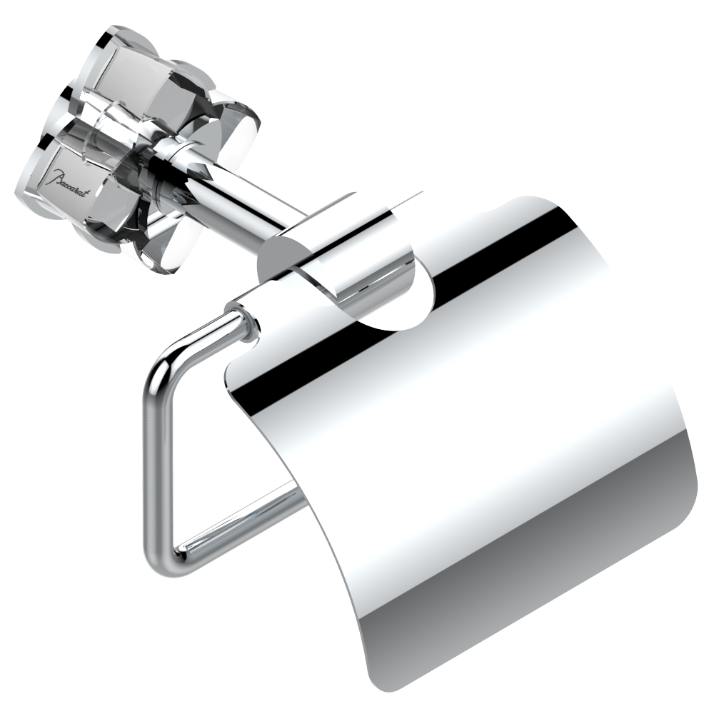 Porte-rouleau avec couvercle THG - Collection &quot;Pétale de Cristal Clair&quot;