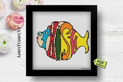Phish cross stitch patterns Pixel Phish art