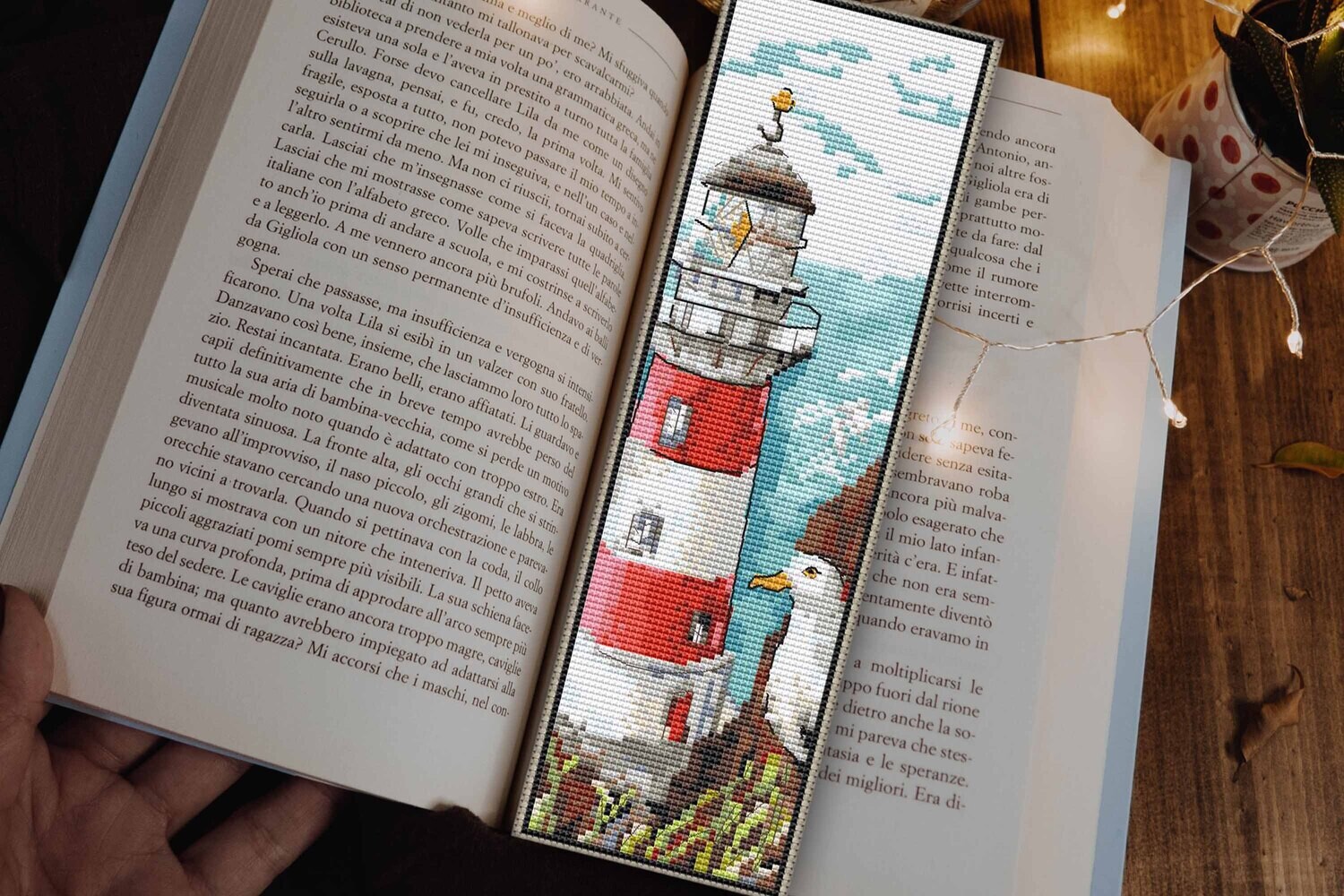 Lighthouse bookmark cross stitch pattern PDF,Bookworm teacher gift, Follow your dreams, Nautical ocean lover gift for men Digital download, Custom counted cross stitch chart, Sea bookmarks, Handmade D