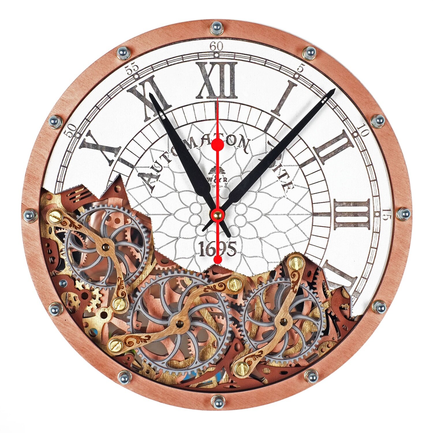 Automaton Bite 1695 White Cooper Wall Clock