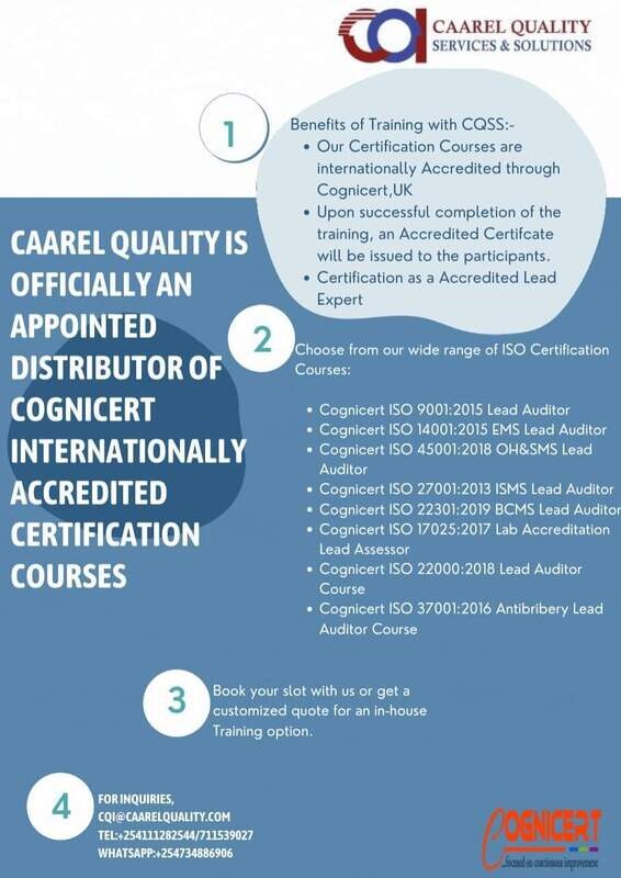 Cognicert Accredited ISO Lead Auditor Certification Courses ((ISO 9001, ISO 14001, ISO 45001, ISO 22000, , ISO 27001)