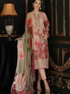 Crystal Lawn with Chifoon Dupata CHarizma MASTER REPLICA 2020