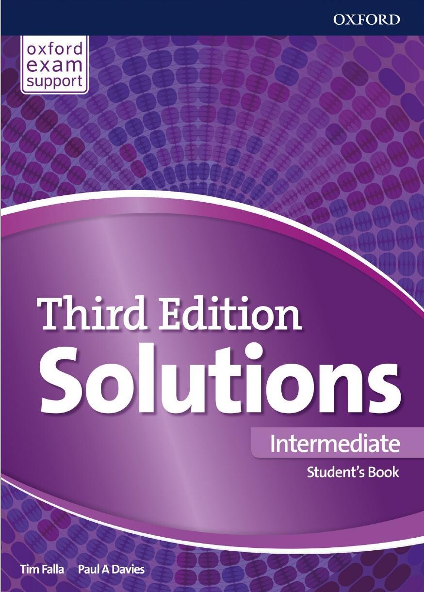 Solutions  Intermediate. 3е издание. Учебник и рабочая тетрадь.