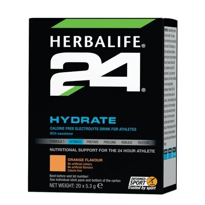 Hydrate - Orange flavour - pakki - 20 skammtar
