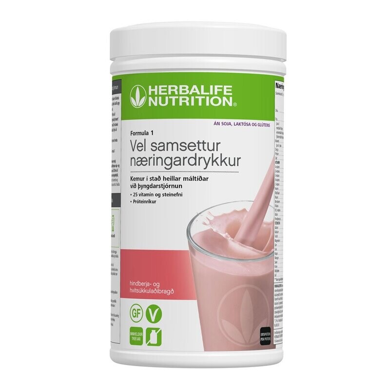 Formula 1 – Free from - Hindberja/hvítt súkkulaði