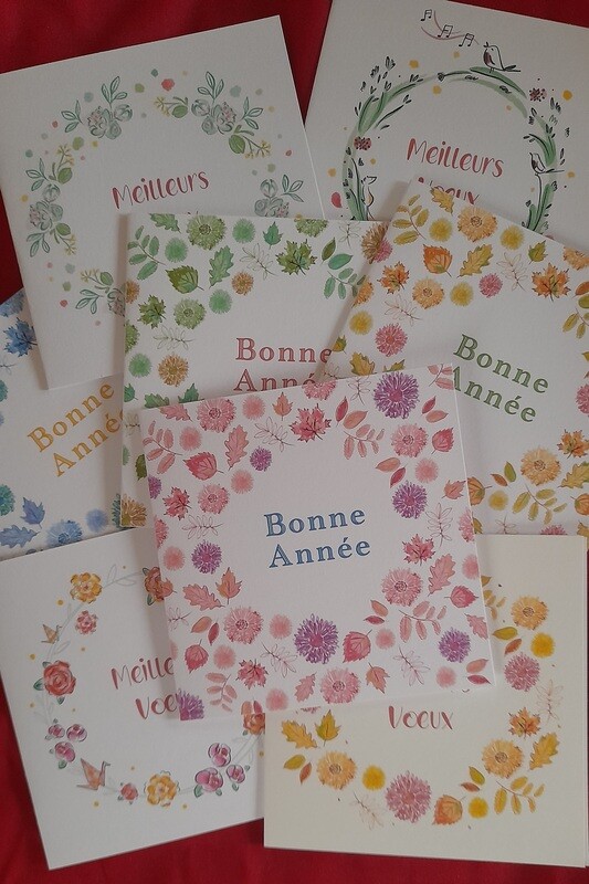 Cartes de voeux (à partir de 3€50)