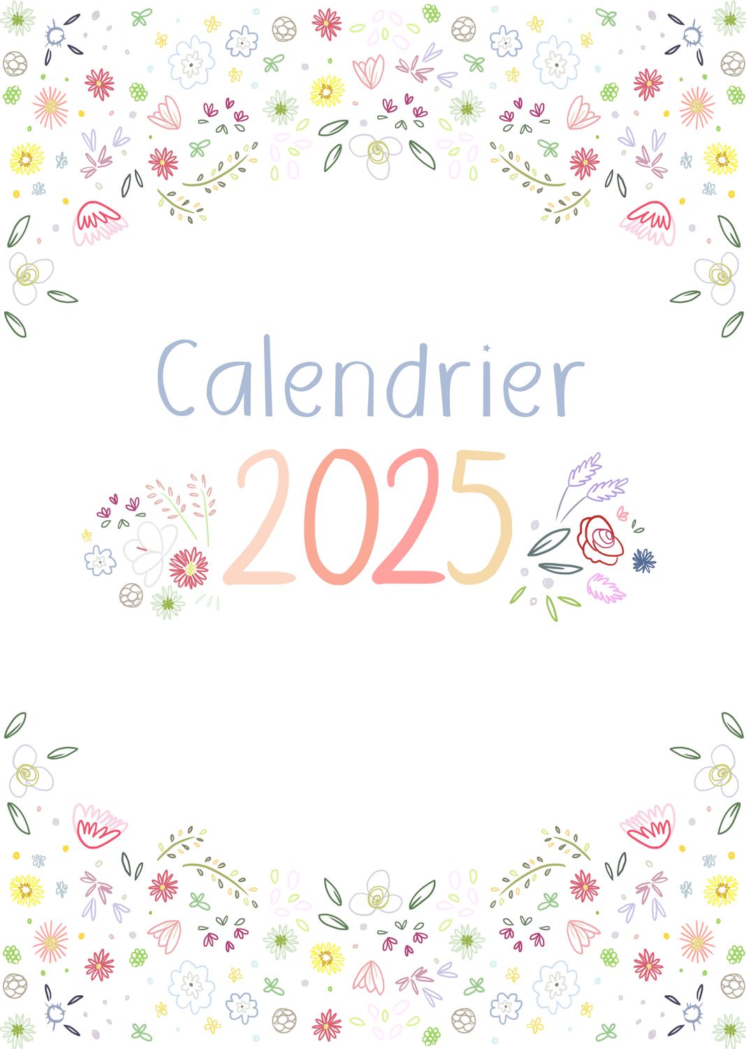 Calendrier 2025 FLOWERS