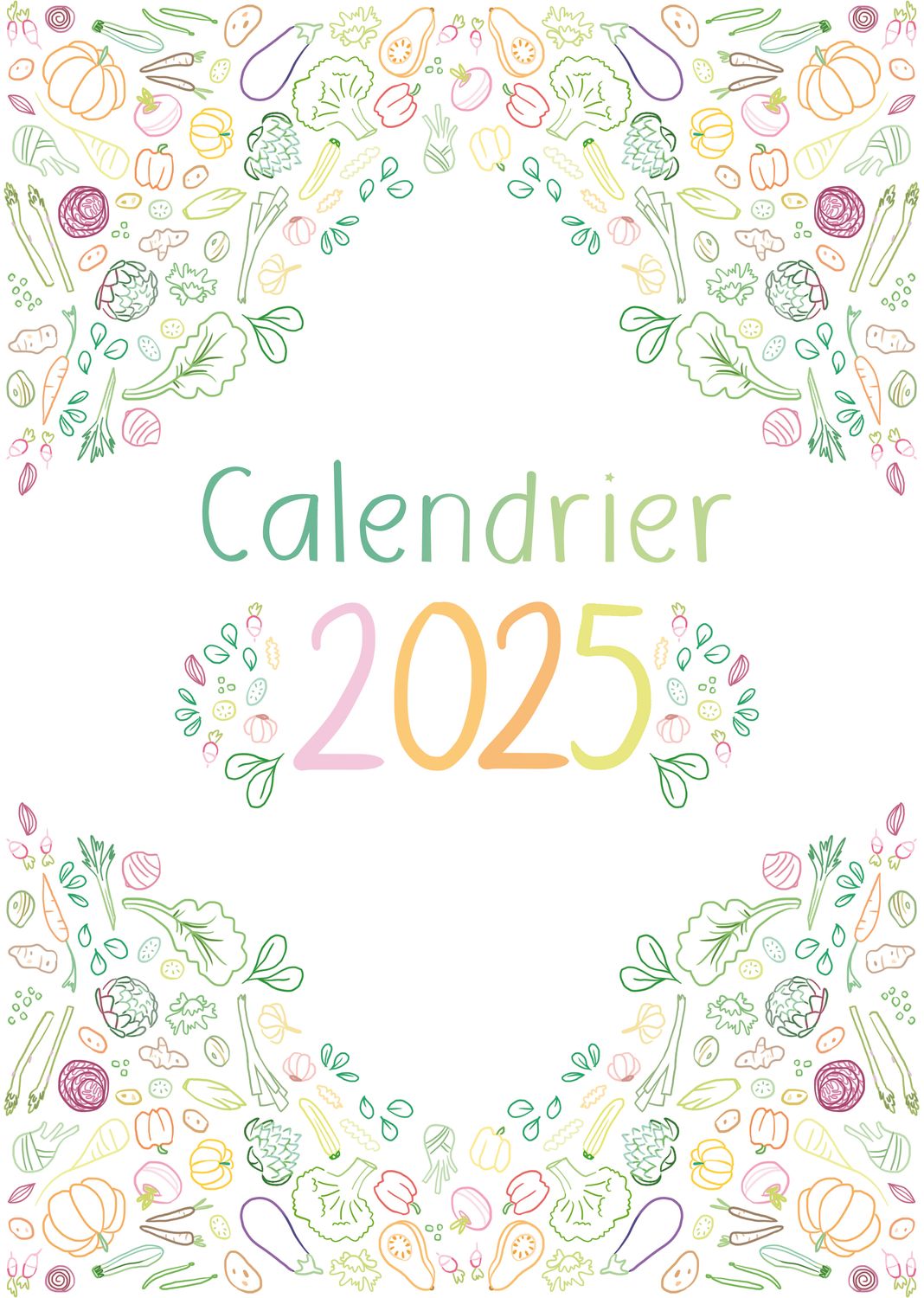 Calendrier 2025 POTAGER