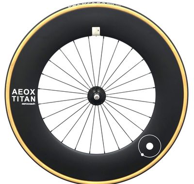 AeroCoach AEOX® Titan carbon track clincher front wheel